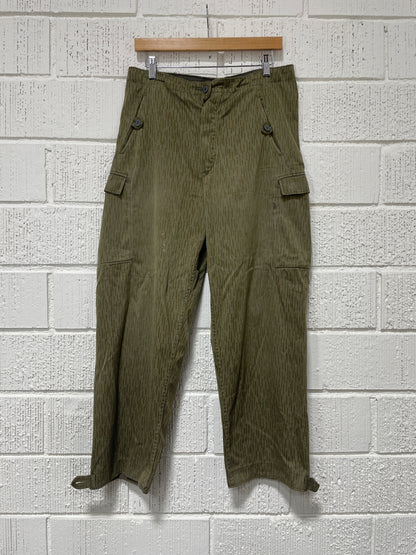 (W32xL27.5) Vintage Raindrop Camo Pants / A1385P