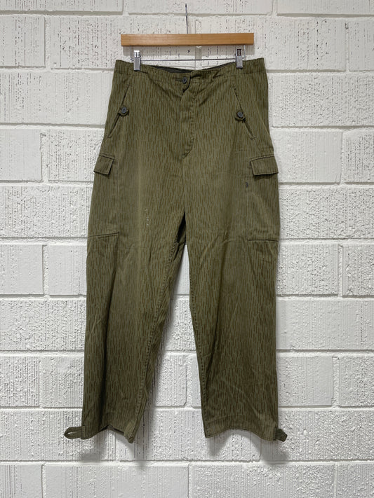 (W32xL27.5) Vintage Raindrop Camo Pants / A1385P