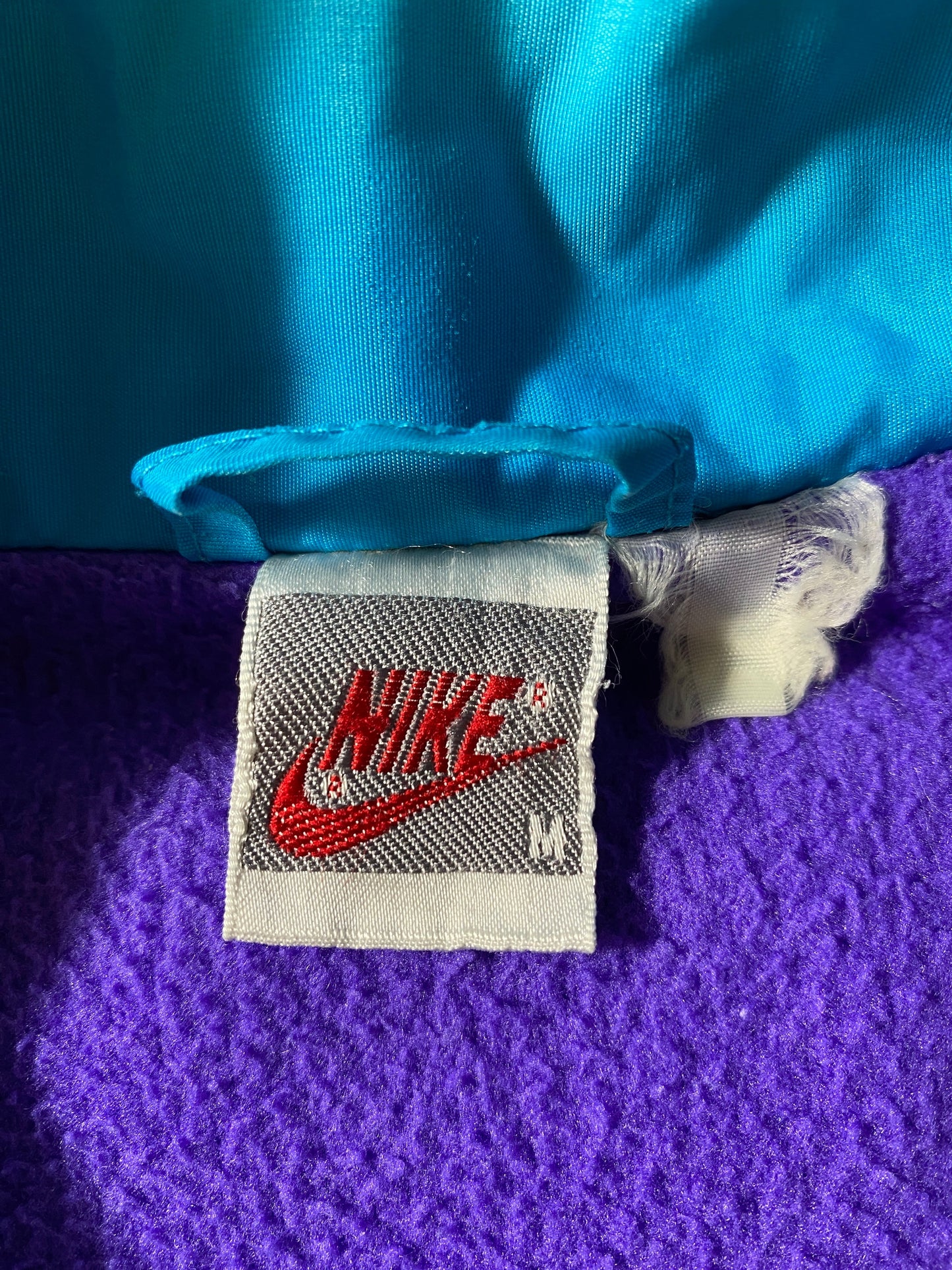 90's NIKE Silver Tag Size M Vintage Zip-up Nylon Jacket / G238N