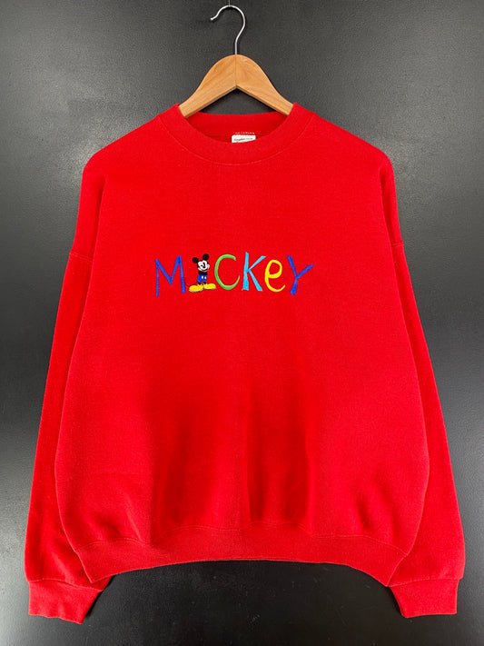 90's DISNEY MICKEY Made in USA Size XL Vintage Sweat-shirt / G5827S