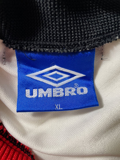 Vintage UMBRO SHARP x MANCHESTER UNITED Size XL Jersey T-Shirt / F7803T