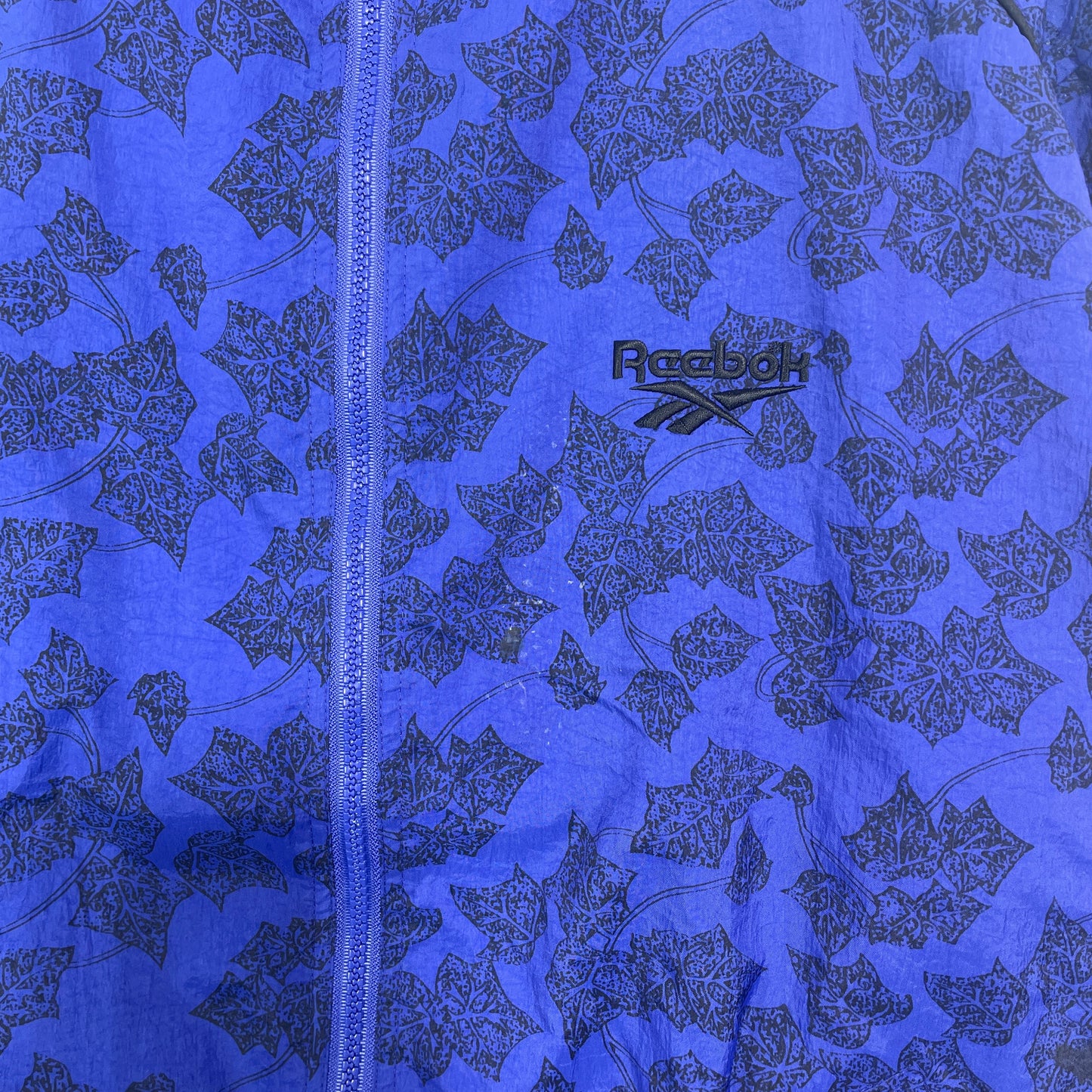 (M) 90’s REEBOK Leaf Print Vintage Nylon Jacket / A1550N