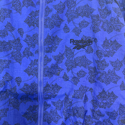 (M) 90’s REEBOK Leaf Print Vintage Nylon Jacket / A1550N