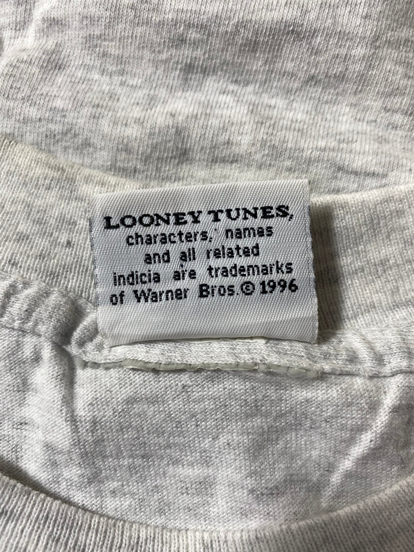 1996 LOONEY TUNES PENN STATE Size No tag (Approx.XXL) T-Shirt / F8000T
