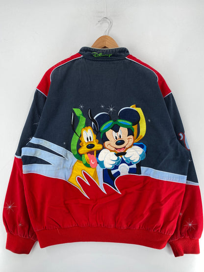Vintage DISNEY Size XL Racing Denim Jacket / F4517J
