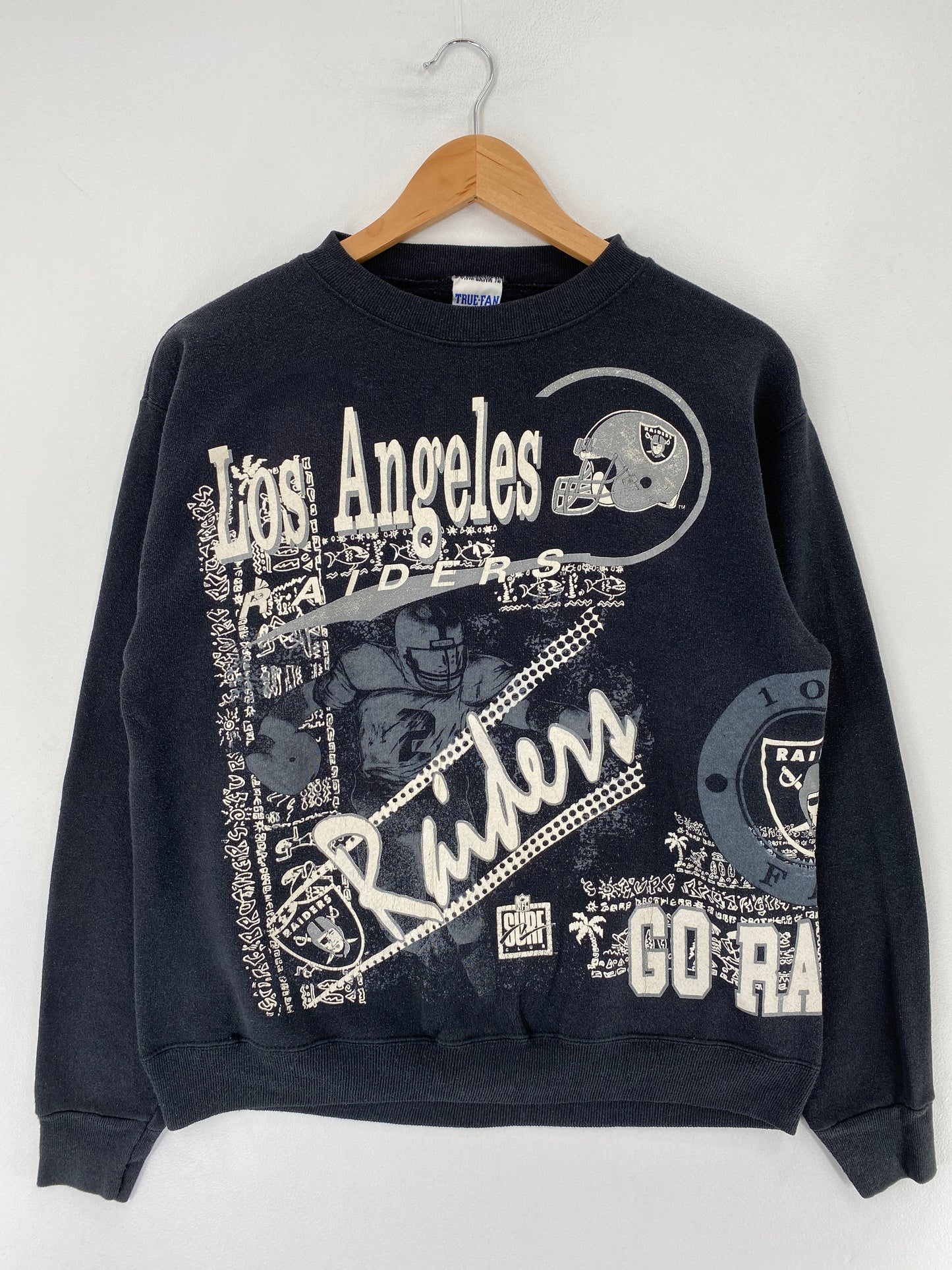 90's LOS ANGELES RAIDERS Made in USA Size L Vintage NFL Sweat-Shirt / F1205S