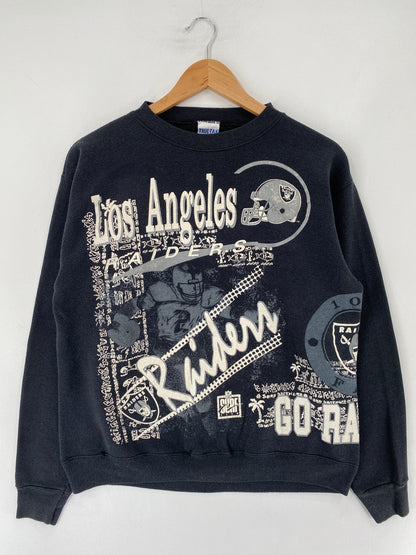 90's LOS ANGELES RAIDERS Made in USA Size L Vintage NFL Sweat-Shirt / F1205S