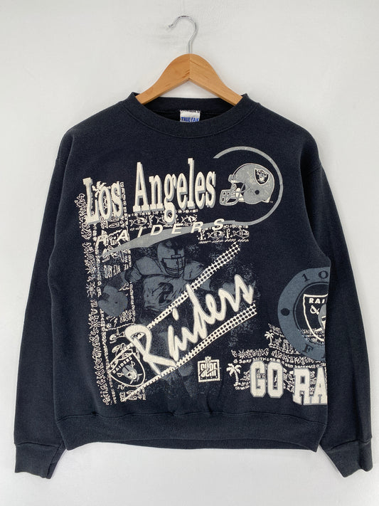 90's LOS ANGELES RAIDERS Made in USA Size L Vintage NFL Sweat-Shirt / F1205S