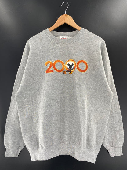 2000 DISNEY MICKEY Made in USA Size XL Vintage Sweat-shirt / F4151S