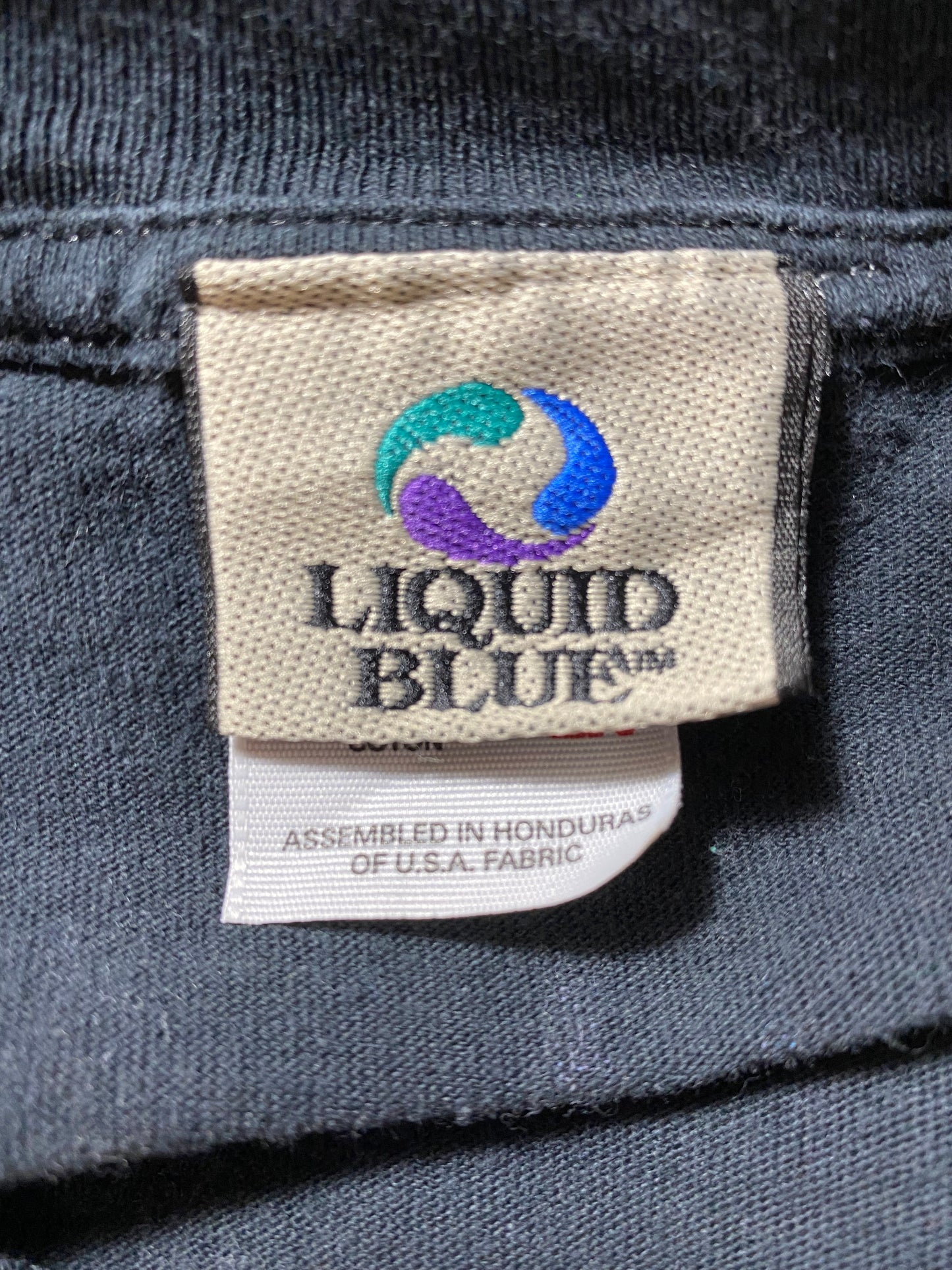 1998 LIQUID BLUE TIGER Size XXL Vintage Animal T-Shirt / G3041T
