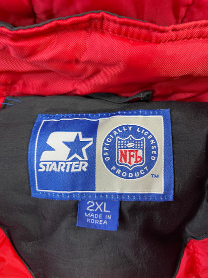 90’s STARTER x ATLANTA FALCONS Size L Vintage NFL Padded Nylon Jacket / F3469N