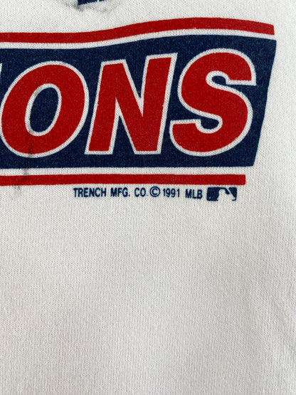 1991 ATLANTA BRAVES Made in USA Size XL Vintage MLB Sweat-Shirt / G3756S