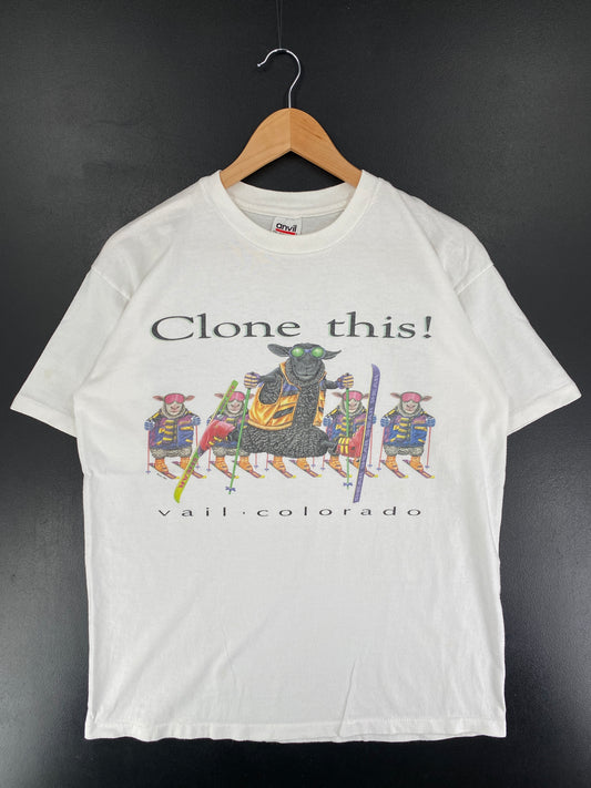 90's SKI VAIL COLORADO Size L Vintage T-Shirt / F1286T