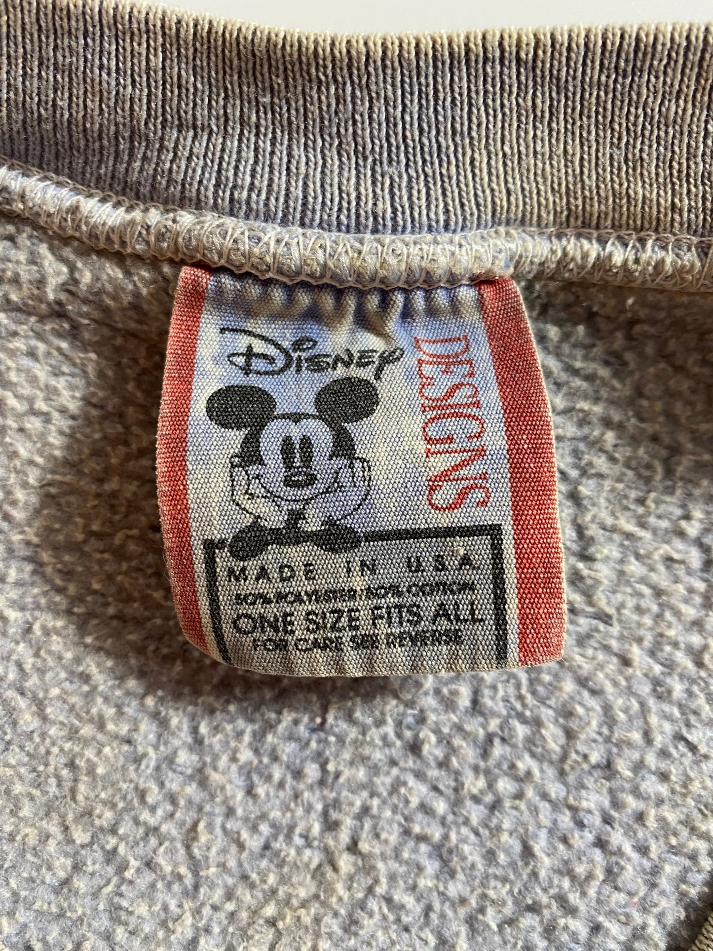 90’s DISNEY MICKEY Made in USA Size One Size Approx. XL Vintage Sweat-shirt / G4972S