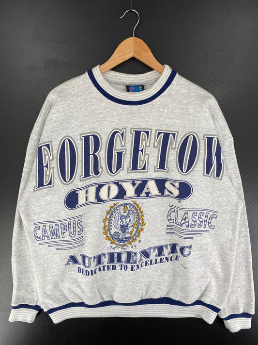 90's GEORGETOWN HOYAS Made in USA Size XL Vintage College Sweat-Shirts / F1275S