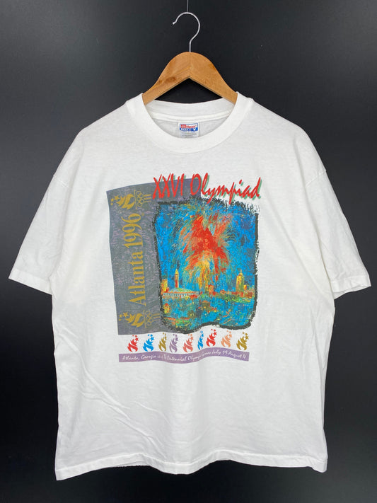 1996 ATLANTA OLYMPIC Made in USA Size XL Vintage T-Shirt / F3002T