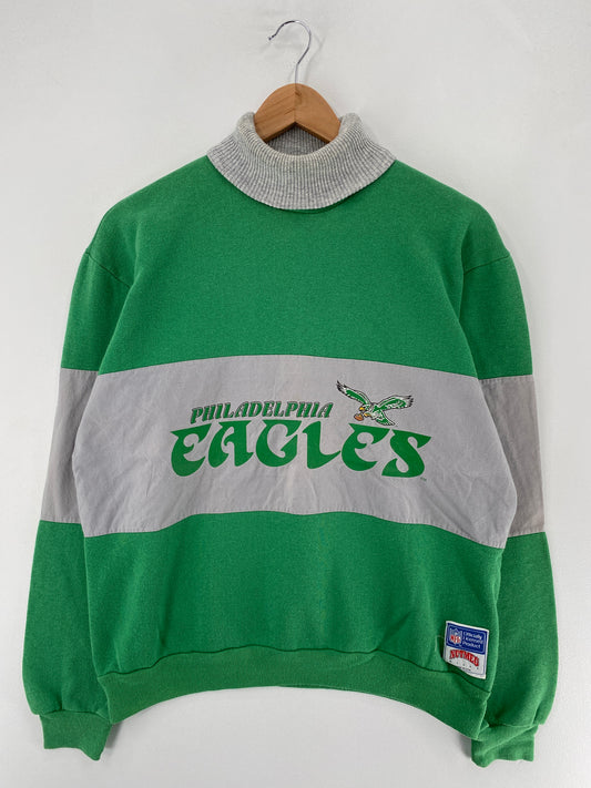 90's PHILADELPHIA EAGLES Made in USA Size M Vintage NFL Sweat-shirt / F6177S