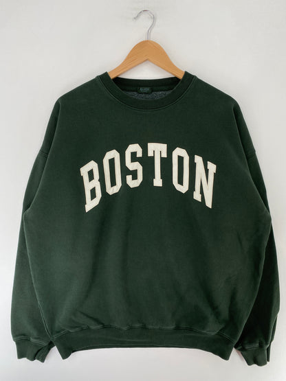 Vintage BOSTON Size Approx. XL Sweat-Shirt / F9485S