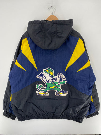 90's APEX ONE x NOTRE DAME Size XL Vintage Padded Nylon Jacket / F4421N