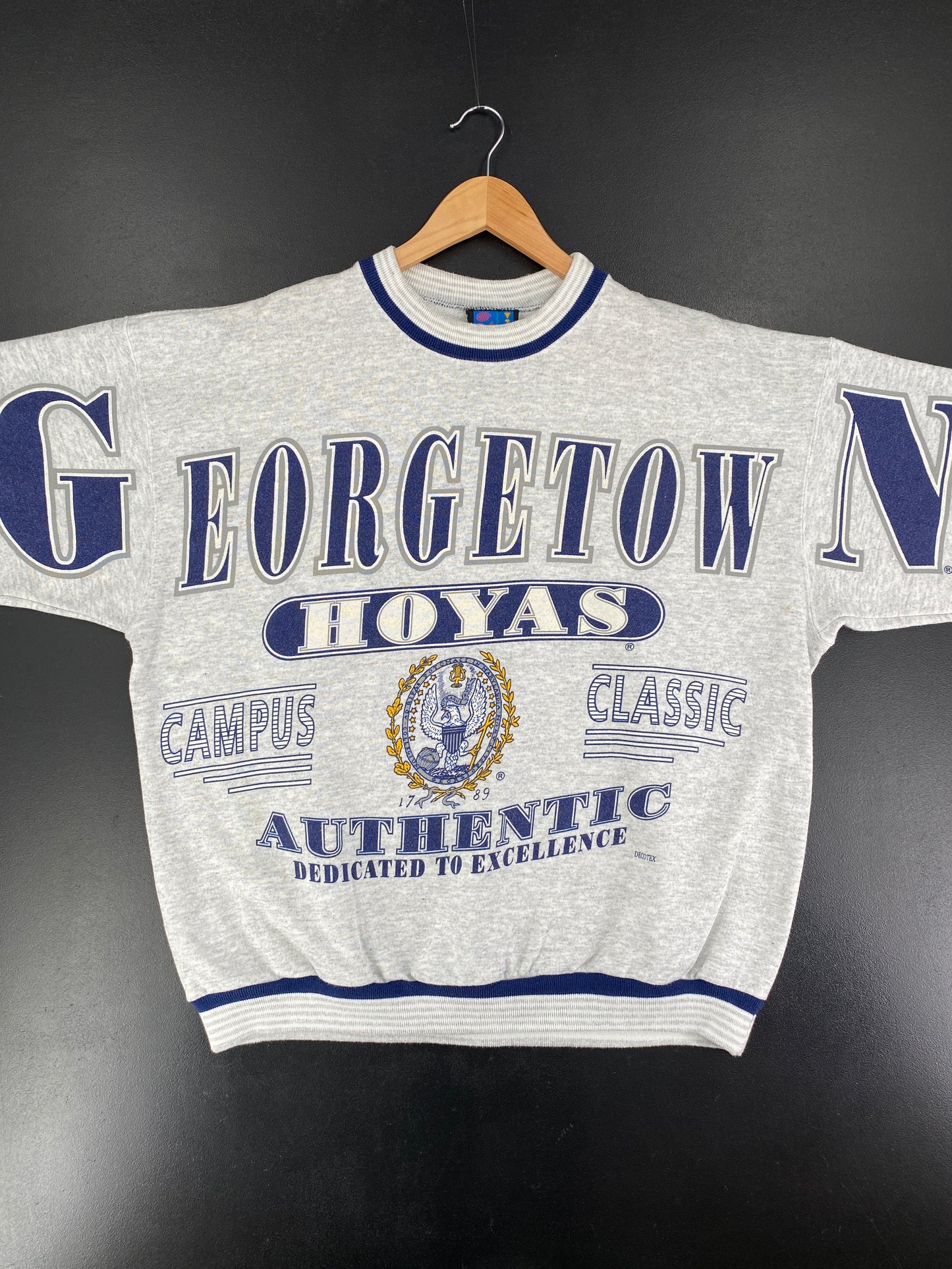 90's GEORGETOWN HOYAS Made in USA Size XL Vintage College Sweat-Shirts / F1275S