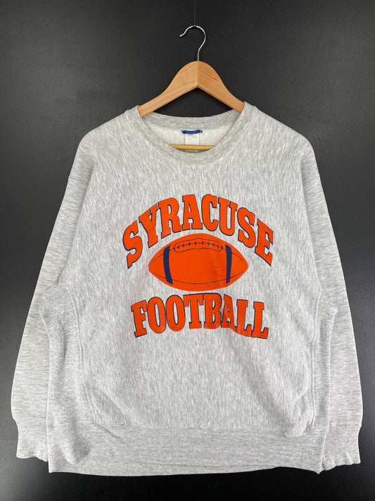 Vintage SYRACUSE FOOTBALL Size XL College Sweat-shirt / F1389S