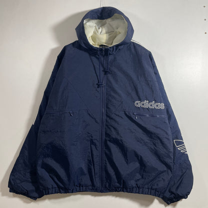 (Approx.XL) 90’s ADIDAS Vintage Padded Nylon Jacket / A1310N