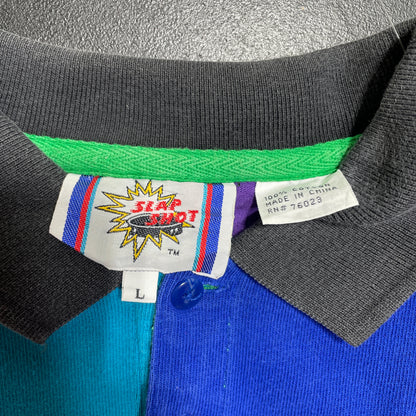 (L) 90’s ST. LOUIS BLUES Vintage NHL Rugby Shirt / A1545R