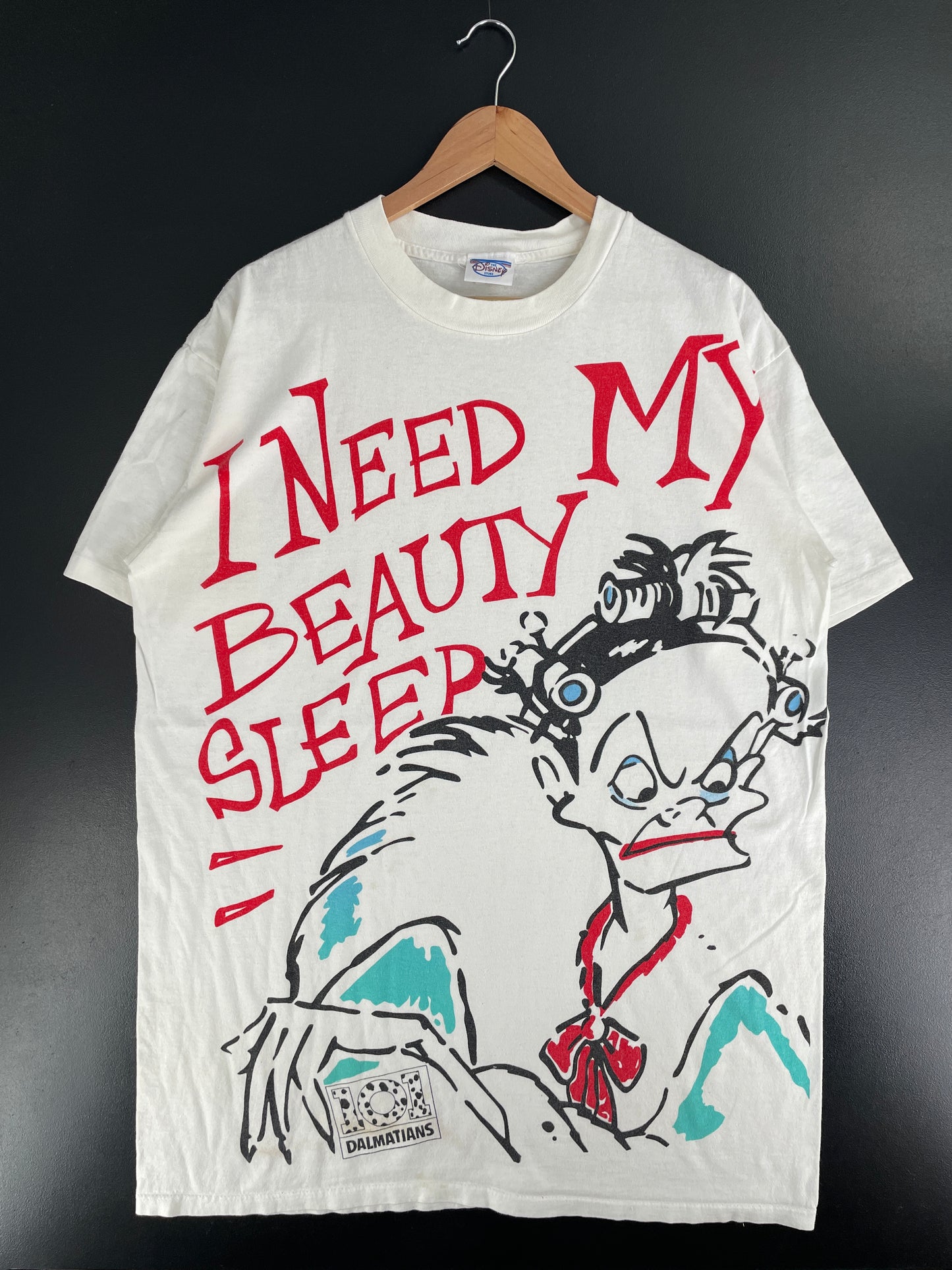 90's DISNEY CRUELLA Made in USA Size ONE SIZE (Approx. L) Vintage T-Shirt / G6576T