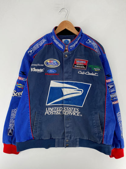 .Vintage NASCAR UNITED STATES POSTAL SERVICE Size XXL Racing Jacket / F7923JJ