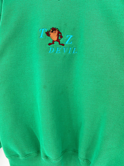 80’s LOONEY TUNES TAZ Made in USA Size L Vintage Sweat-shirt / F2397S