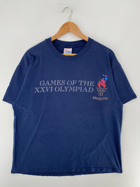 1996 ATLANTA OLYMPIC Made in USA Size XL Vintage T-shirt / F8311T