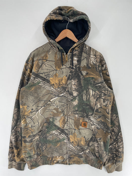 Vintage CARHARTT Size M Zip-up Hoodie Sweat-Shirt / F4343S