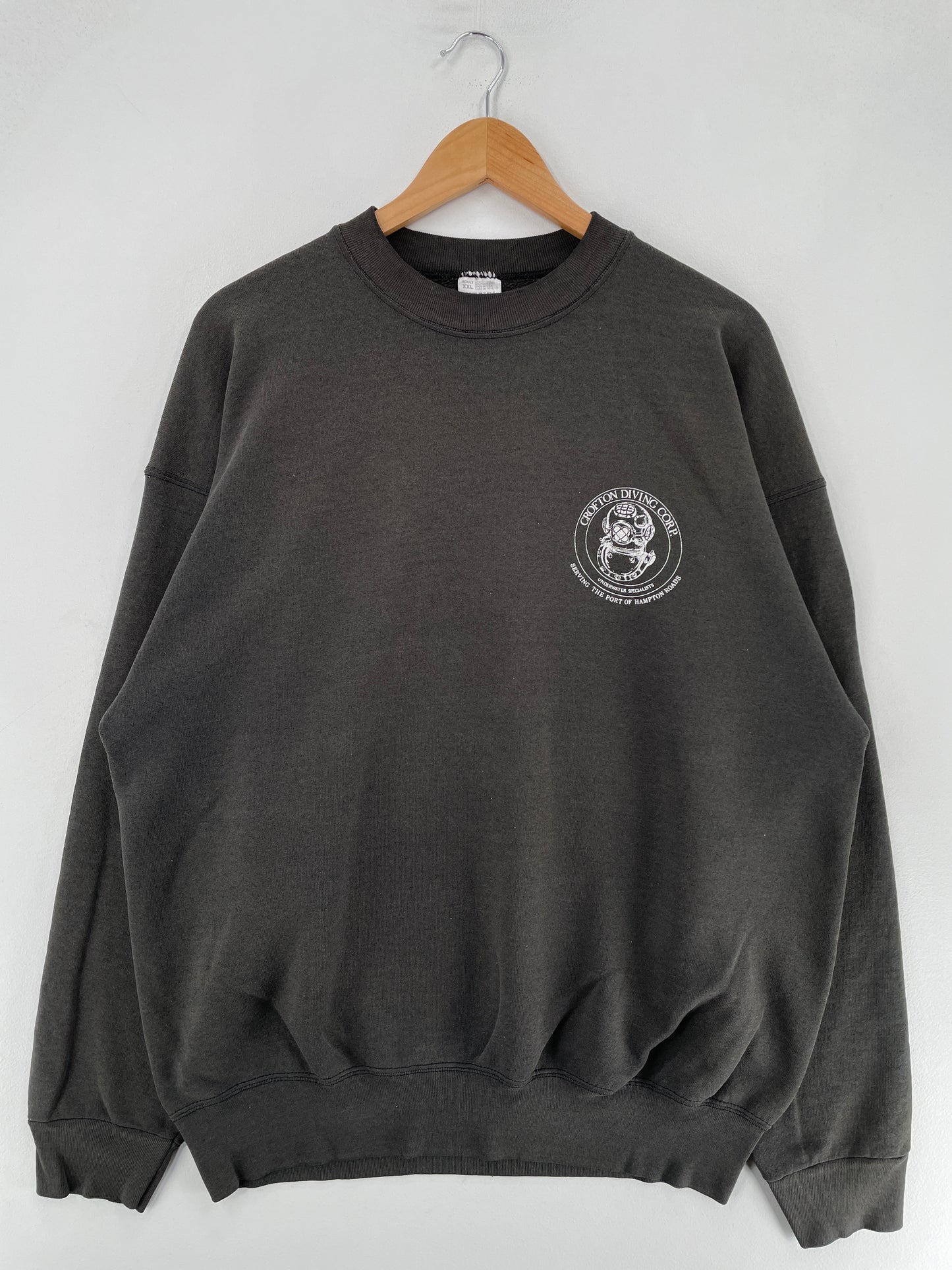 90's CROFTON DIVING CORP Made in USA Size XXL Vintage Sweat-Shirt / F3779S