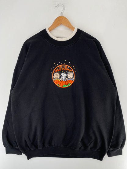 Vintage PEANUTS HALLOWEEN Size XL Sweat-shirt / F3284S