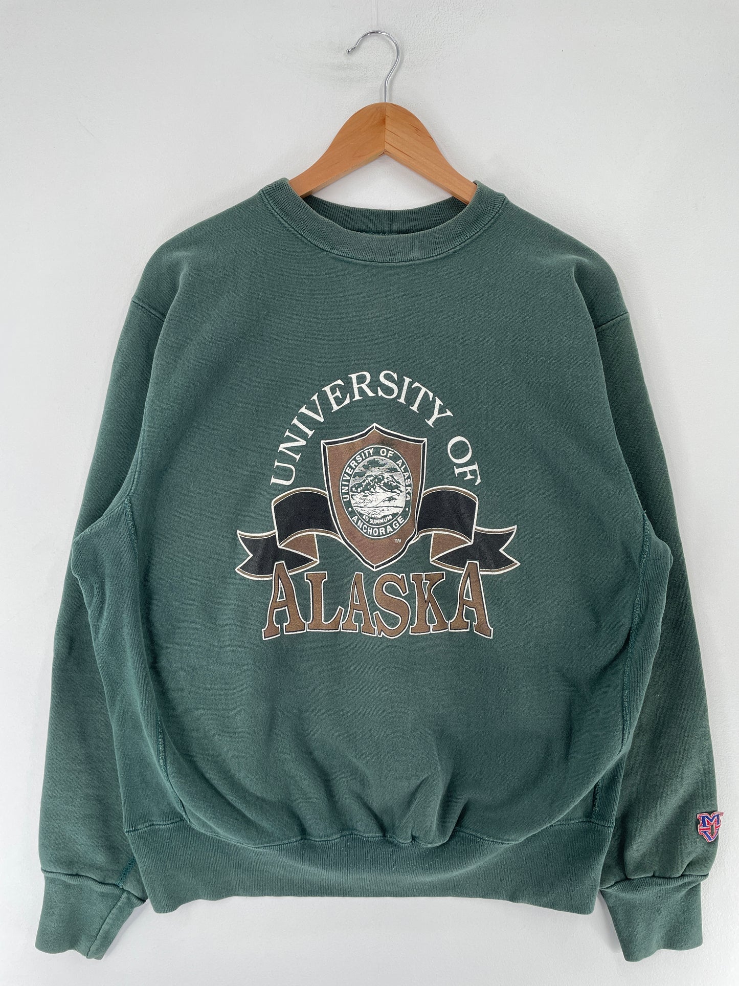 90's UNIVERSITY of ALASKA Made in USA Size XL Vintage College Sweat-shirt / F2514S