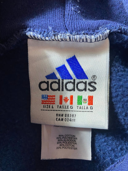 90’s ADIDAS Made in USA Size L Vintage Hoodie Sweat-shirt / F6044S