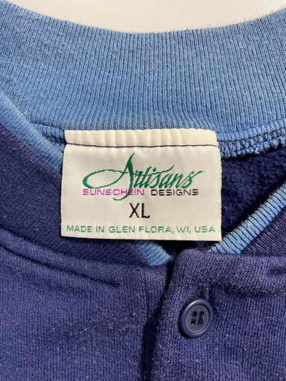 90's WOLVES Made in USA Size XL Vintage Animal Sweat-Shirt / G5851S