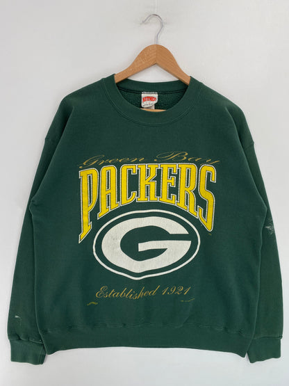 90's GREEN BAY PACKERS Made in USA Size L Vintage NFL Sweat-Shirt / G4605S