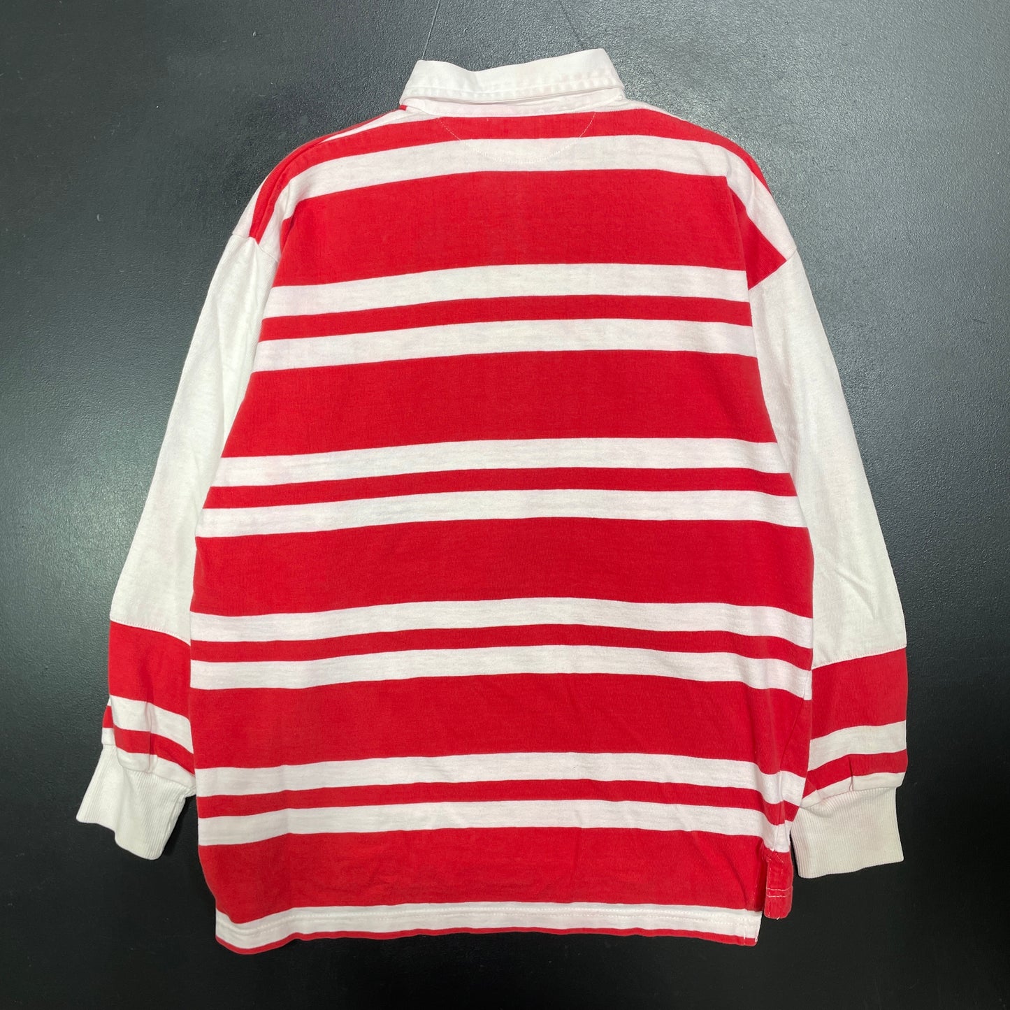 (L) 80's COCA COLA Vintage Rugby Shirt / A1542R