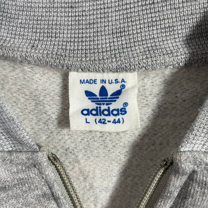 (L) 80’s ADIDAS Vintage Zip-Up Sweatshirt / A1185S