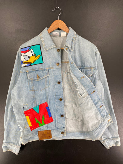 90's DISNEY MICKEY AND FRIENDS Size M Denim Jacket / G578J