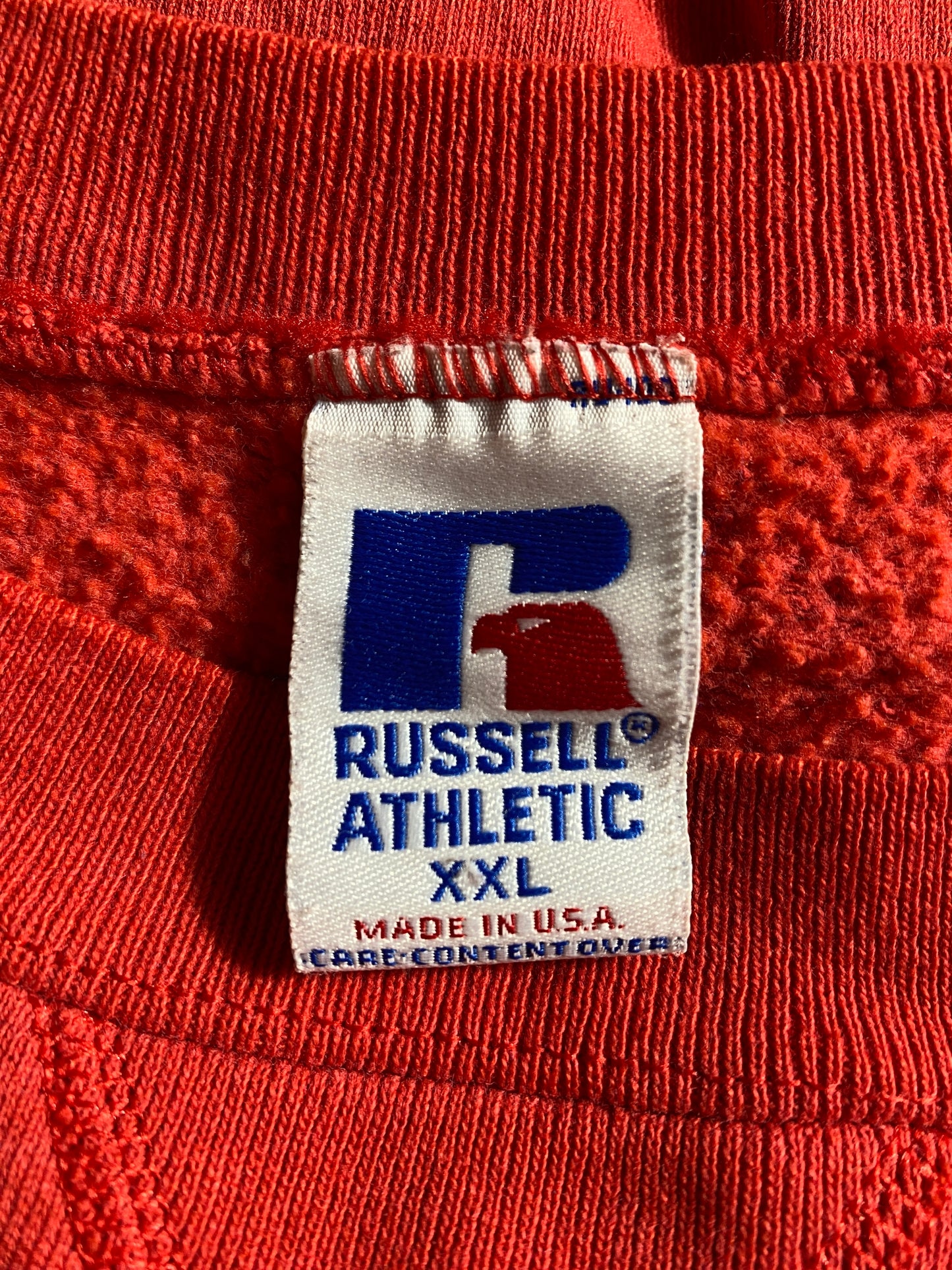 90's RUSSELL x KANSAS CITY CHIEFS Made in USA Size XXL Vintage NFL Sweat-Shirt / F5207S