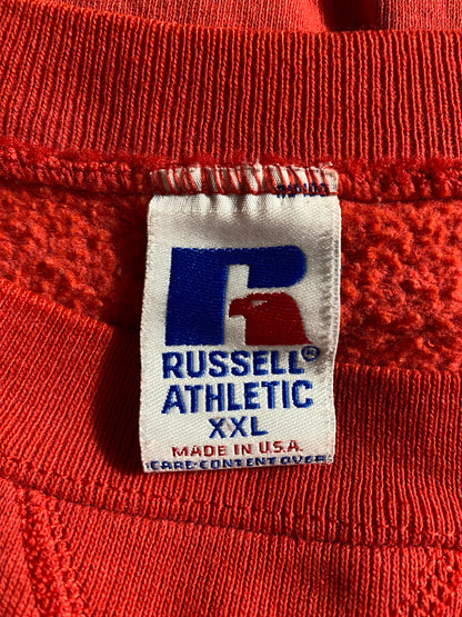 90's RUSSELL x KANSAS CITY CHIEFS Made in USA Size XXL Vintage NFL Sweat-Shirt / F5207S