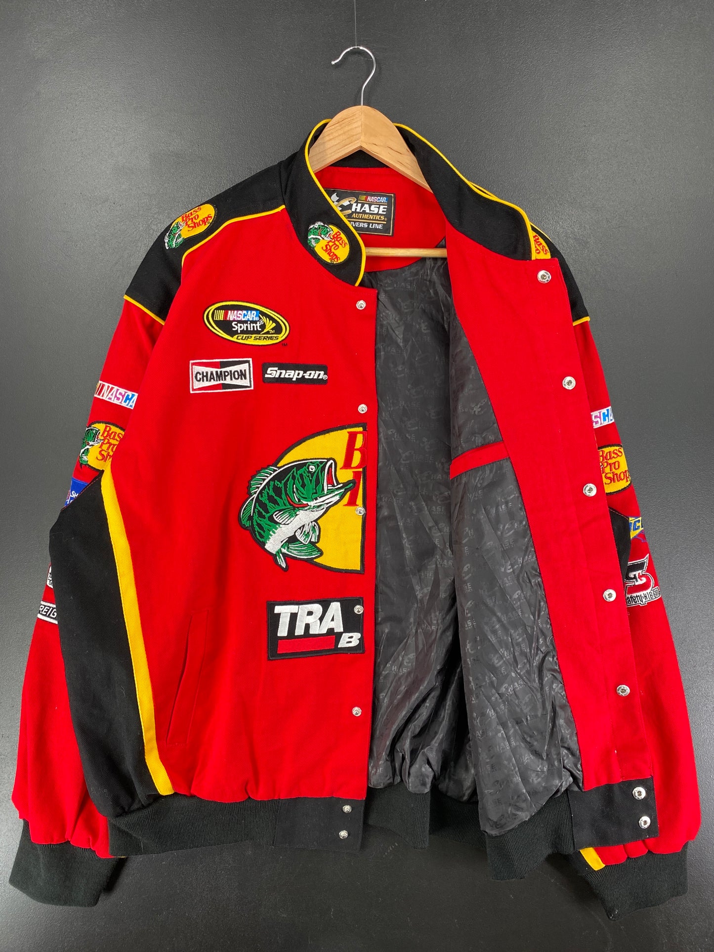 Vintage BASS PRO SHOP Size XXL Racing Jacket / F2693J