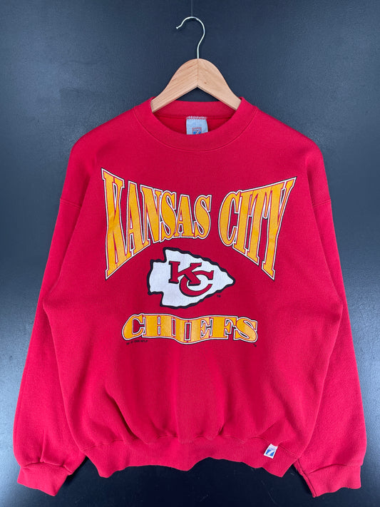 1996 KANSAS CITY CHIEFS Made in USA Size XL Vintage NFL Sweat-shirt / F2510S