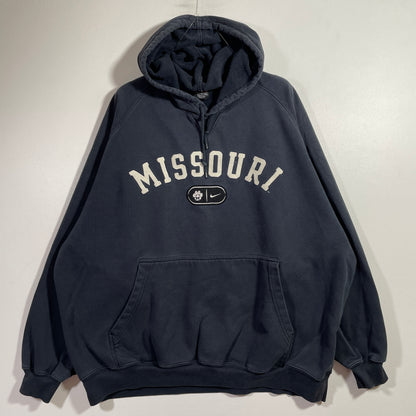 (XL) 00' NIKE x MISSOURI Vintage College Hoodie Sweatshirt / A0801S