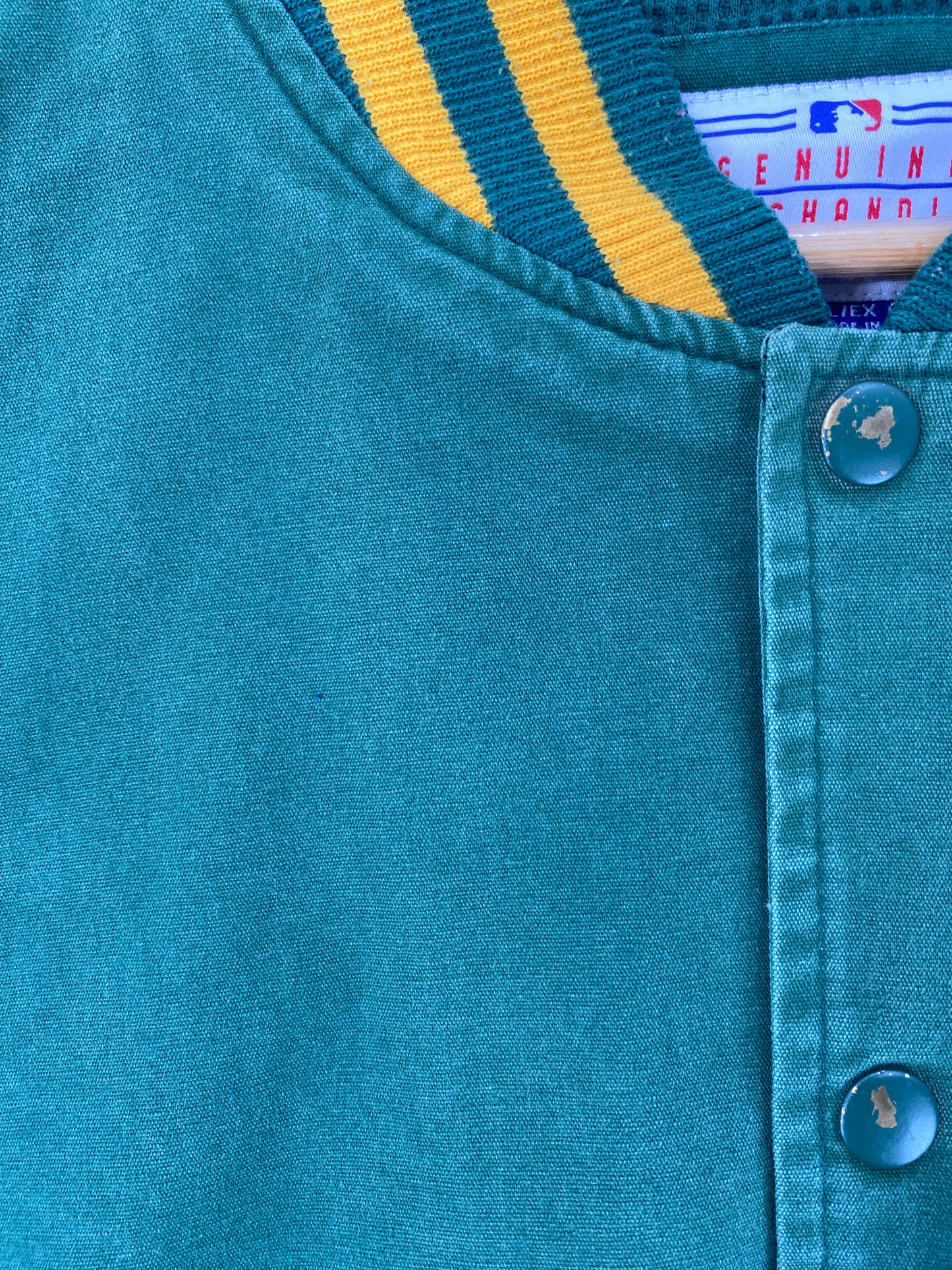 Vintage OAKLAND ATHLETICS Size XL Cotton Jacket / F3863J