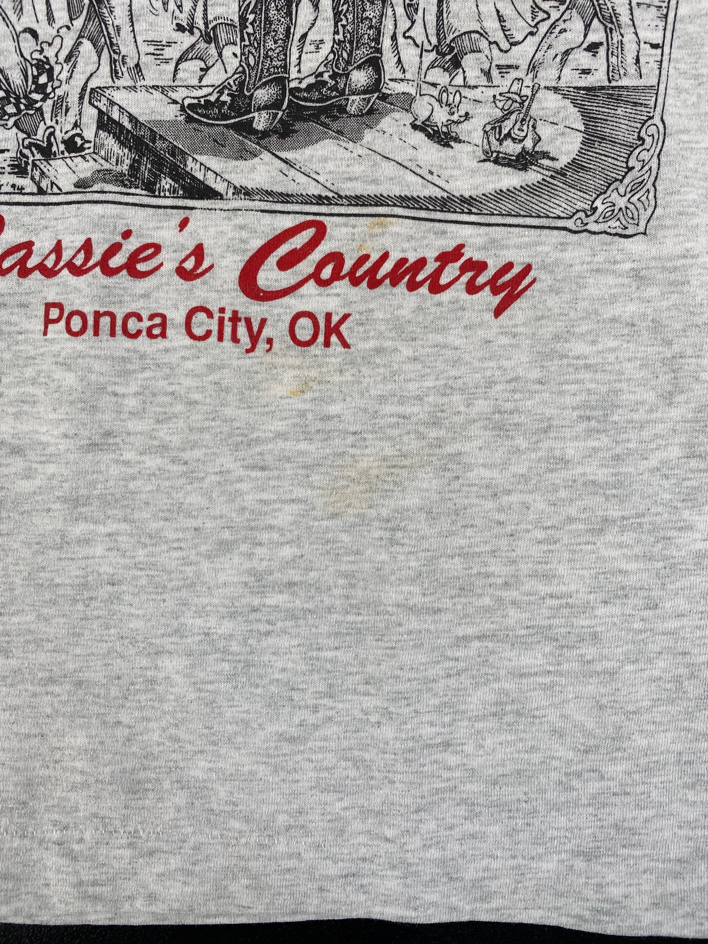 .90's CASSIE'S COUNTRY Made in USA Size L Vintage Music T-Shirt / F9366T
