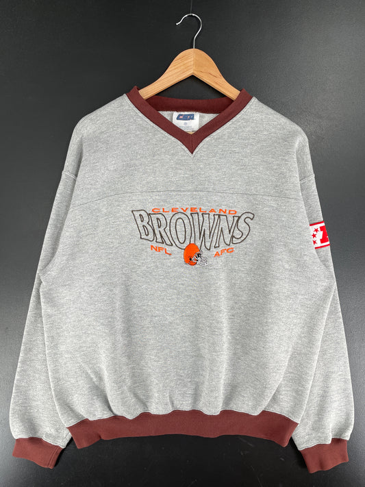 90’s CLEVELAND BROWNS Size M NFL Sweat-Shirt / F4208S