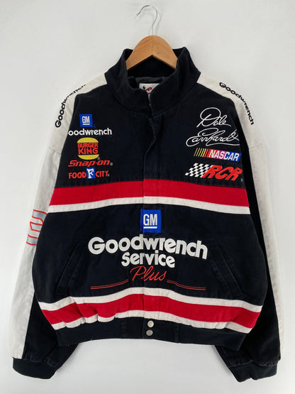 .Vintage NASCAR GOODWRENCH SERVICE X DALE EARNHARDT Size XL Racing Jacket / F7189J